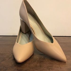 1. State Nude Chunky Heel Pumps "Saffire"